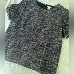 J. Crew tweed blouse